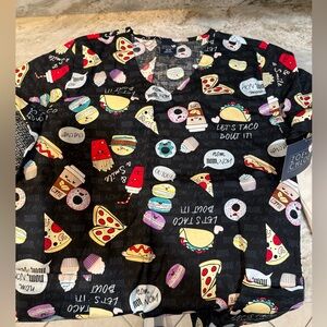 NWT Zoe + Chloe Scrub Top